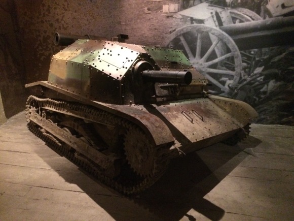 A replica of the tanks that Poland began the war with. Apparently, they were very ill prepared.